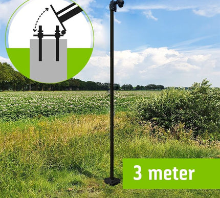 cameramast_met_kantelanker_3_meter_70mm