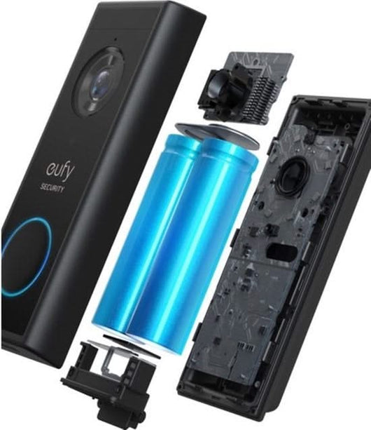 Sonnette vidéo Eufy, résolution 2K, batterie rechargeable, extension à Homebase