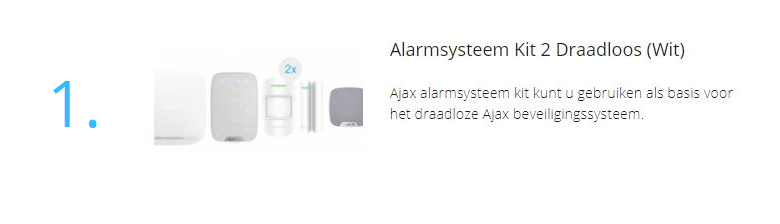 Ajax Systems Ajax Systems Alarmanlage Kit 2 Drahtlos (Weiß)
