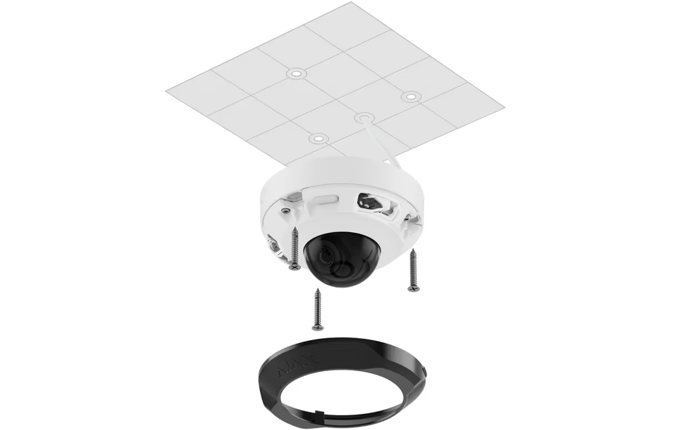 Ajax Systems Ajax Systems DomeCam Mini Zwart 5MP IP-beveiligingscamera