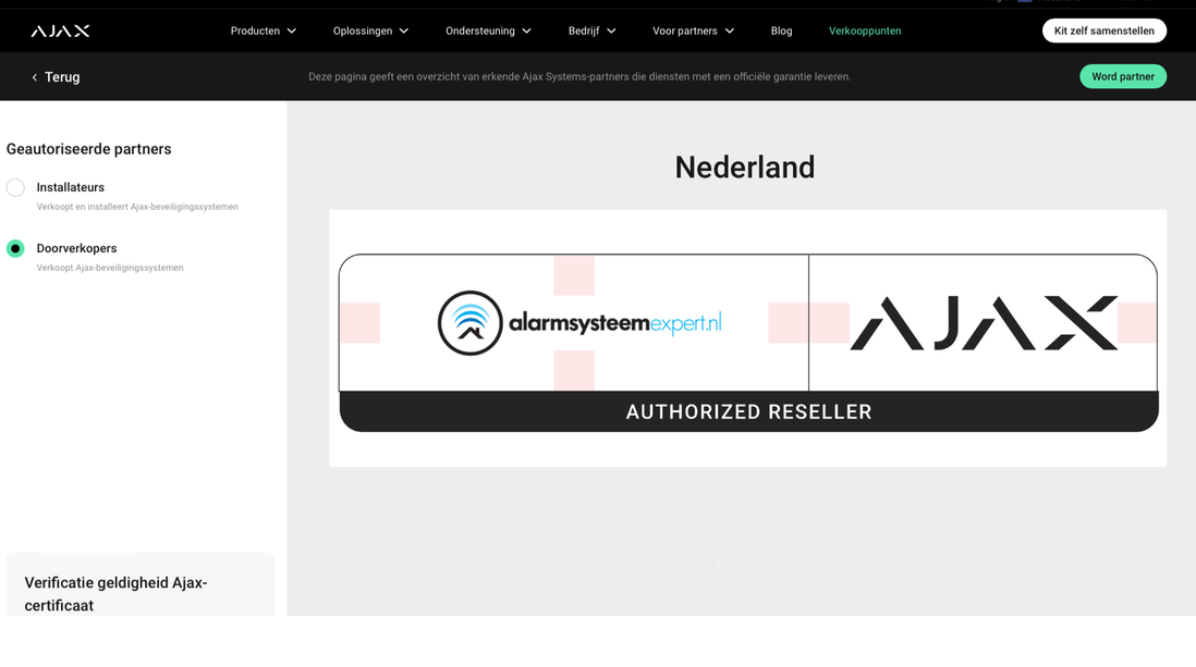 Ajax Systems Ajax Systems KeyPad Draadloos DEMO