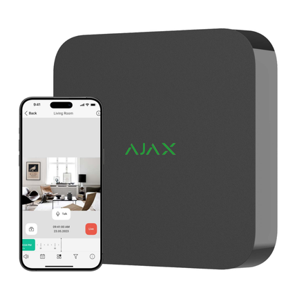 Ajax Systems Ajax Systems Kit 4x Tourelle, NVR et câblage noir