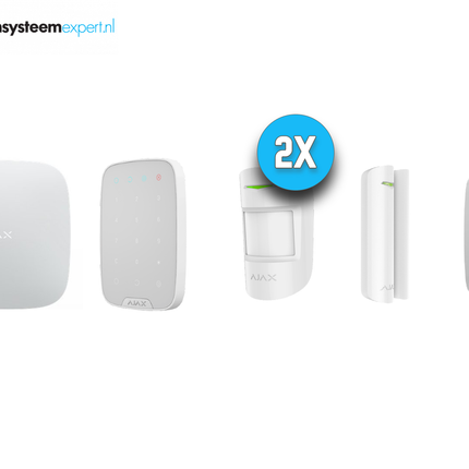 Ajax Systems Alarmsysteem Kit 2 Draadloos (Wit)