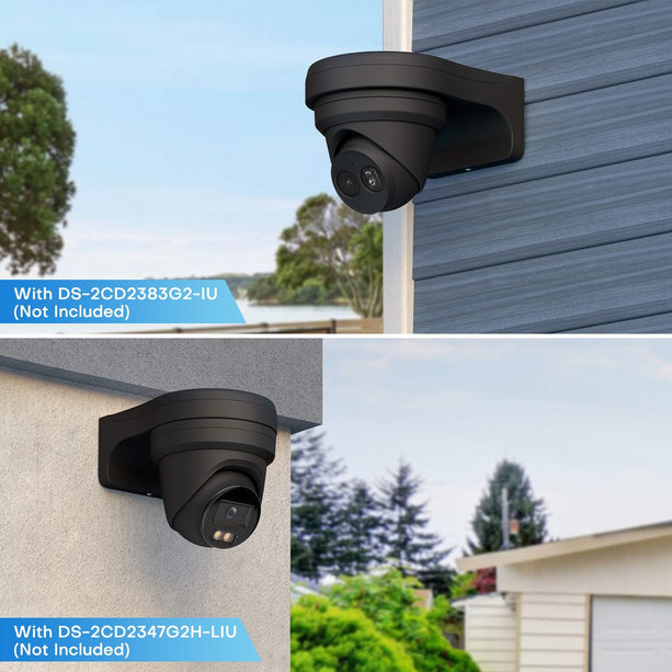 alarmsystemexpert alarmsystemexpert Support de caméra Noir pour caméras Hikvision et Dahua