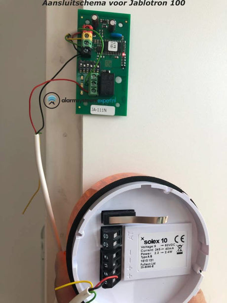 alarmsysteemexpert Professionele flitser, laag model. Wit flitslicht