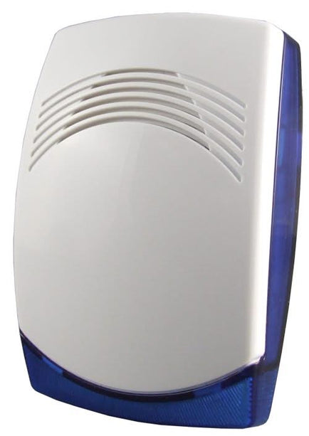 Alarm SystemExpert.de Verdrahtete Innensirene mit blauem LED-Blitz, 12V