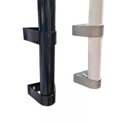 AlarmsystemExpert.de Kameramast 4 Meter Ø 90mm mit Wandhalterung aus Edelstahl