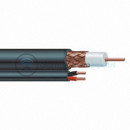 Alarm SystemExpert.nl Alarm SystemExpert.nl Coax RG59 combination cable with DC power cable, 100 meters