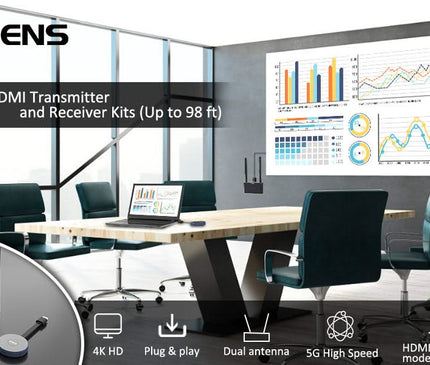 Alarm SystemExpert.com Alarm SystemExpert.com Wireless Hdmi Transmitter And Receiver 4K/30Hz.