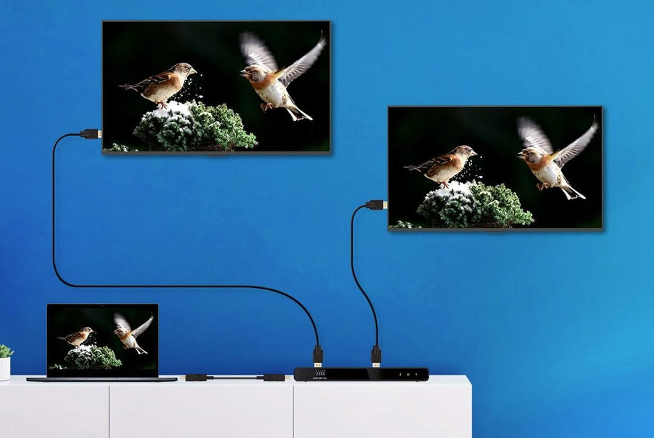 Alarm SystemExpert.de Alarm SystemExpert.de HDMI 2-Port Splitter, 4K 60Hz UHD