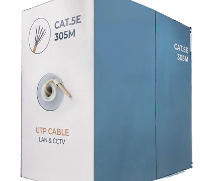 Alarm SystemExpert.nl Alarm SystemExpert.nl Câble réseau CAT5e UTP, 305 mtr, Solid cores CCA, Indoor cable