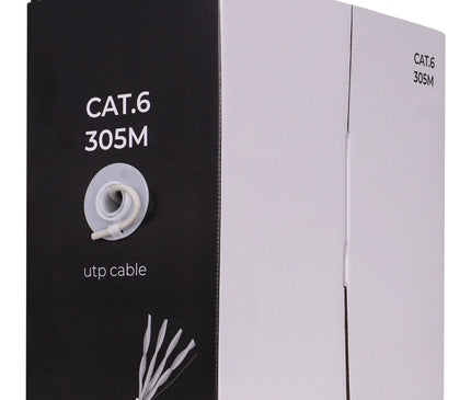 AlarmsysteemExpert.nl AlarmsysteemExpert.nl Netwerkkabel CAT6 UTP, 305 mtr, Solid aders CCA, indoor kabel