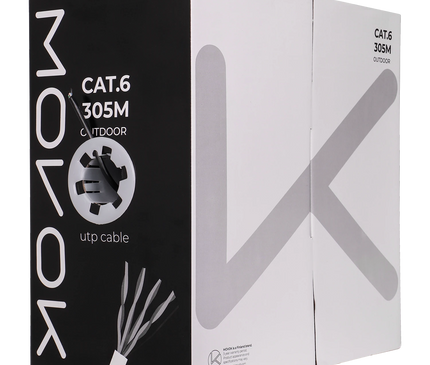 Alarm SystemExpert.nl Alarm SystemExpert.nl Network cable CAT6 UTP, 305 mtr, Solid cores CCA, Outdoor cable
