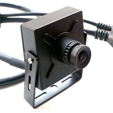 Alarm SystemExpert.co.uk Caméra IP à sténopé 4Mp, téléobjectif 16mm, angle de vue 22degrés, PoE, Microphone