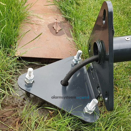 Alarm SystemExpert.co.uk Runder Kameramast mit Kippanker 3 Meter