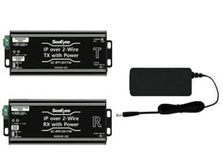Alarm SystemExpert.de Alarm SystemExpert.de SC-IPC1201TW, Sender/Empfänger-Kit für IP, 2-Draht-Übertragung, PoE