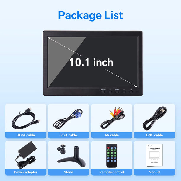 Alarm SystemExpert.de TFT 10" Full HD Monitor inkl. Standfuß
