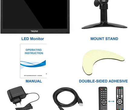 AlarmSystemExpert.de TFT 13" Full HD Monitor inkl. Halterung für Wand oder Schreibtisch DEMO MODEL