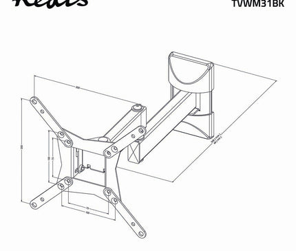Alarm SystemExpert.fr Alarm SystemExpert.fr Support mural pour TV, orientable et inclinable, de 10 à 32 pouces