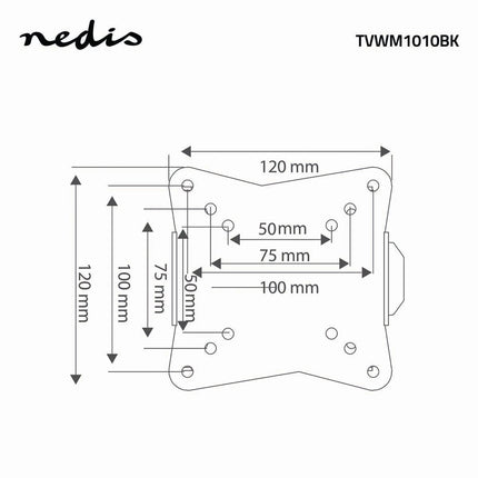 Alarm SystemExpert.fr Alarm SystemExpert.fr Support mural TV, fixe 13-27", max. 30Kg. Petit dégagement mural 20mm