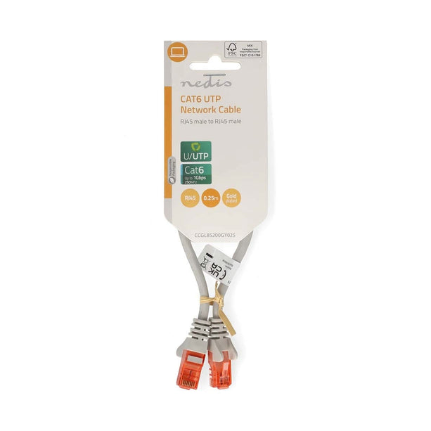 Alarm SystemExpert.de UTP CAT6 Netzwerkkabel 0,25 m