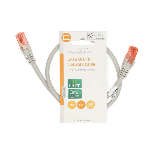 Alarm SystemExpert.de UTP CAT6 Netzwerkkabel 0,5 m
