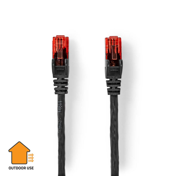 Alarm SystemExpert.nl Alarm SystemExpert.nl UTP CAT6 Netzwerkkabel 20mtr Outdoor Kabel PE Mantel schwarz