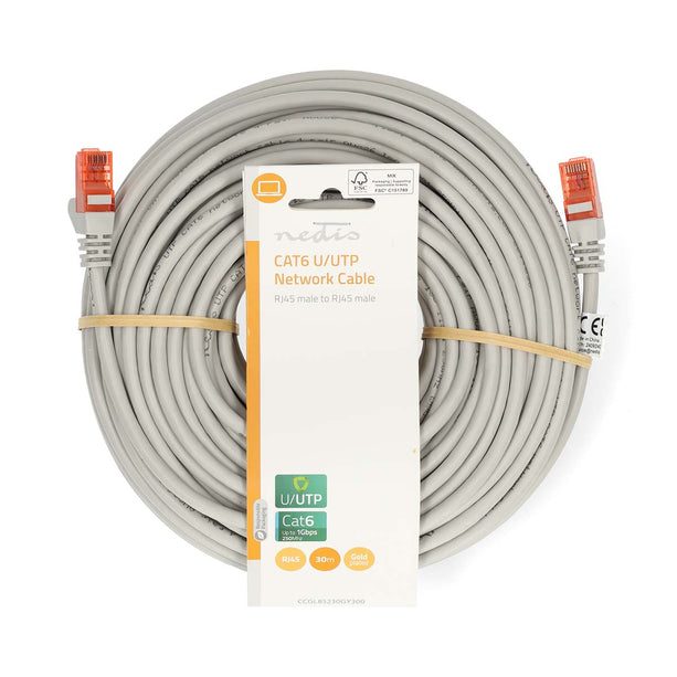 Alarm SystemExpert.de UTP CAT6 Netzwerkkabel 30.0 m
