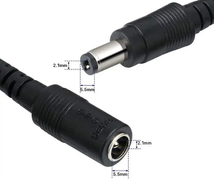 AlarmsysteemExpert.nl AlarmsysteemExpert.nl Câble de rallonge d'alimentation 12 volts, 5 m