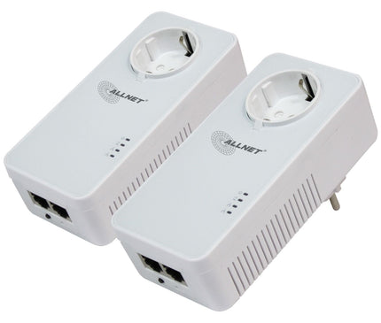 AlarmsysteemExpert.nl ALLNET Powerline Adapter Set 1200 Mbit Bridge RJ45 SmartLink with Pass-Through