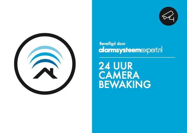 AlarmsysteemExpert.nl Camerabewaking beveiliging sticker