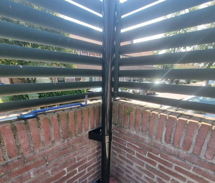 Alarm SystemExpert.co.uk Mât de caméra 2 mètres Ø 90mm avec supports muraux en acier inoxydable
