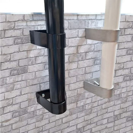 AlarmsysteemExpert.nl Cameramast 2 meter Ø 90mm met RVS muurbeugels