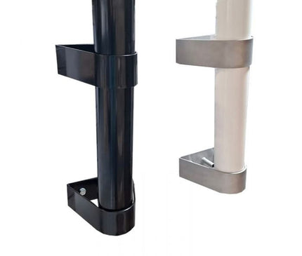 Alarm SystemExpert.co.uk Mât de caméra 3 mètres Ø 90mm avec supports muraux en acier inoxydable