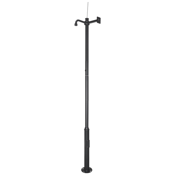 Alarm SystemExpert.co.uk Mât de caméra 3.5m Gris foncé, Acier galvanisé, Paratonnerre DEMO