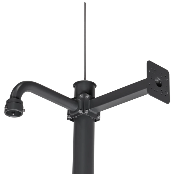 Alarm SystemExpert.co.uk Mât de caméra 3.5m Gris foncé, Acier galvanisé, Paratonnerre DEMO