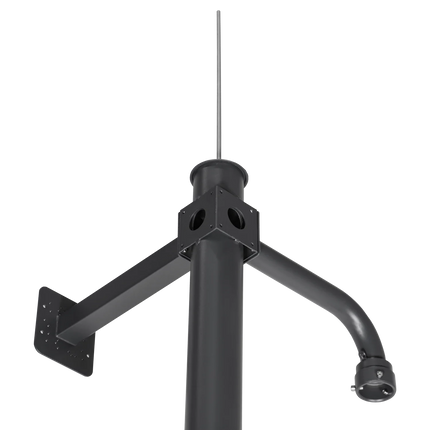 Alarm SystemExpert.nl Alarm SystemExpert.nl Camera mast 3.5m Dark gray, Galvanized steel, Lightning rod DEMO
