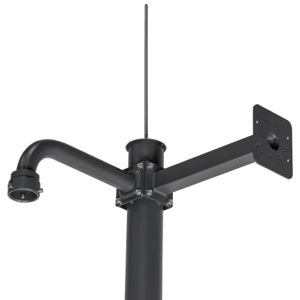 AlarmsysteemExpert.nl Cameramast 4.5m Donkergrijs, Gegalvaniseerd staal, Bliksemafleider