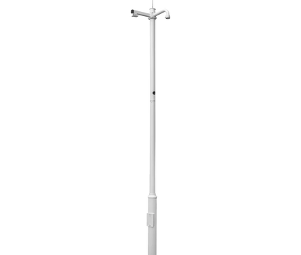 Alarm SystemExpert.nl Alarm SystemExpert.nl Camera mast 4.5m White, Galvanized steel, Lightning arrestor