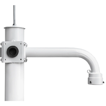 AlarmsysteemExpert.nl Camera Pole 4.5 m White, Galvanized Steel, Lightning Rod