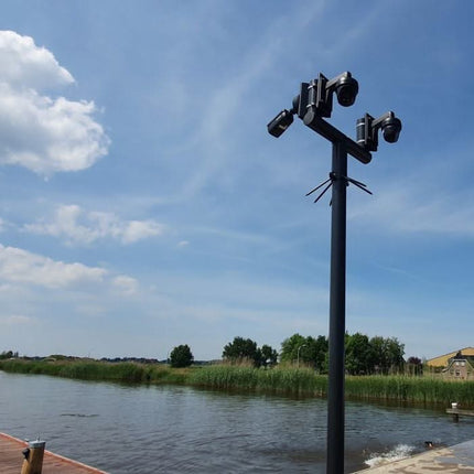 AlarmsysteemExpert.nl Cameramast T-stuk 90mm kleur wit Ral9010