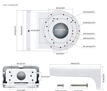 Alarm SystemExpert.nl Alarm SystemExpert.nl Camera stand for Hikvision and Dahua cameras