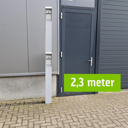 AlarmsysteemExpert.nl Intercomzuil 230cm, 15x15cm Dubbellaags gepoedercoat
