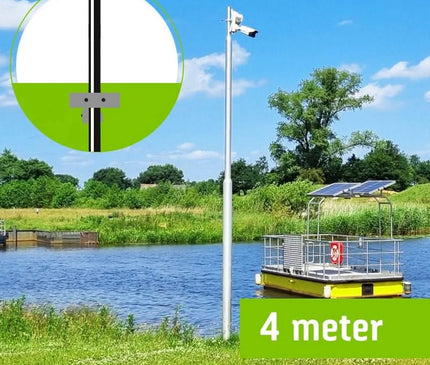Alarm SystemExpert.co.uk Feststehender Kameramast 4 Meter konisch mit Inspektionsluke