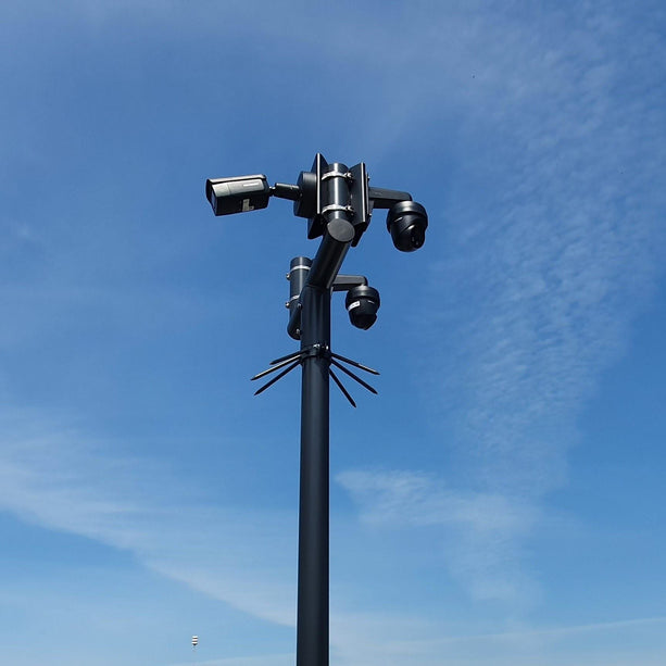 AlarmsysteemExpert.nl Vaste cameramast 4 meter verjongd met inspectieluik