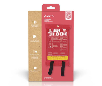 Alecto SB11 Fire Blanket, 100 x 100 cm