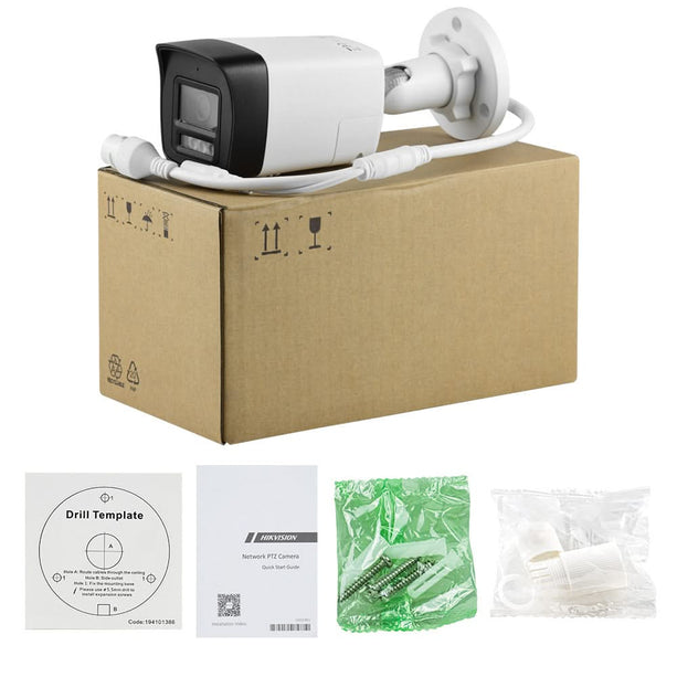 ASE B083-L/S, 8MP/4K Smart Hybrid-Light Bullet camera, PoE, Micro sd slot, 2-weg audio, Hikvision-Oem