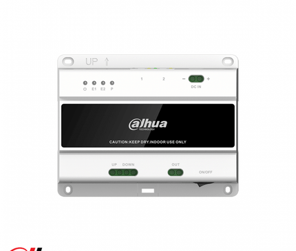 Dahua Dahua 2-wire Switch (20 indoor, 2 doorstations) incl voeding
