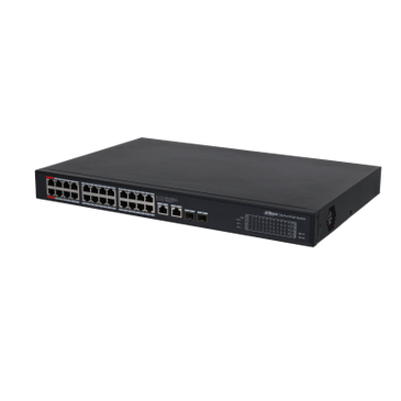 Dahua Dahua PFS3228-24GT-360 24x PoE Gigabit Switch 360W 2x SFP et 2x RJ45 Uplink