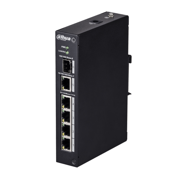 Dahua DH-PFS3106-4ET-60, 4xPoE ports, 1x Uplink 1x SFP port Gigabit